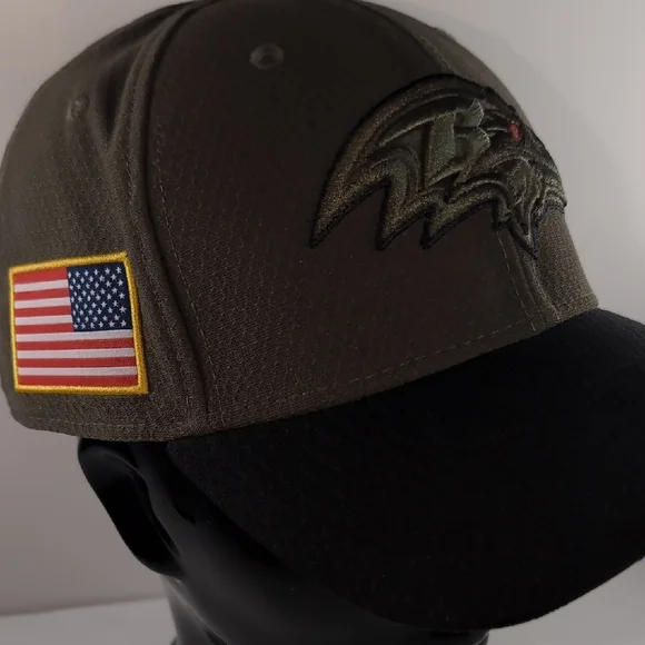 Baltimore Ravens Armed Forces Hat L/XL Like New!!!!! New ERA 3930 - Picture 3 of 10